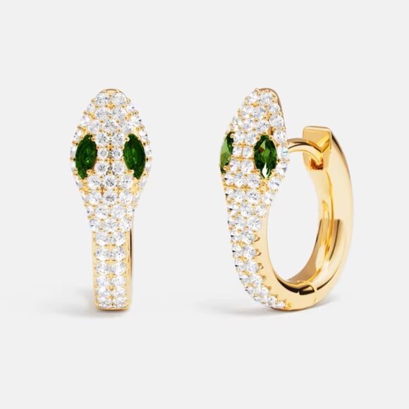 APM Monaco Kaa Circle Earrings - Gold - Picture 1 of 6